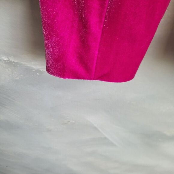 INC Bright Pink Sheen Oversized Blazer Velour Size XS - Picture 9 of 13